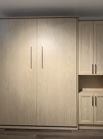 Double Vertical Castings at First Light  Murphy Bed with SC-5 cabinet