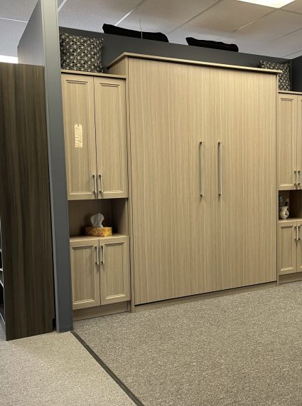 Queen Vertical Aria Murphy Bed with 2-SC5-R cabinets